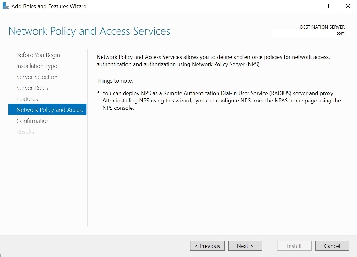 Hướng dẫn cài đặt Network Policy Server trên Windows Server 2019