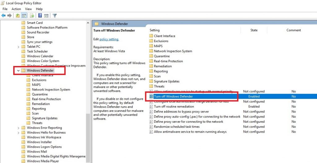 Hướng dẫn cách tắt Windows Defender trên Windows 10